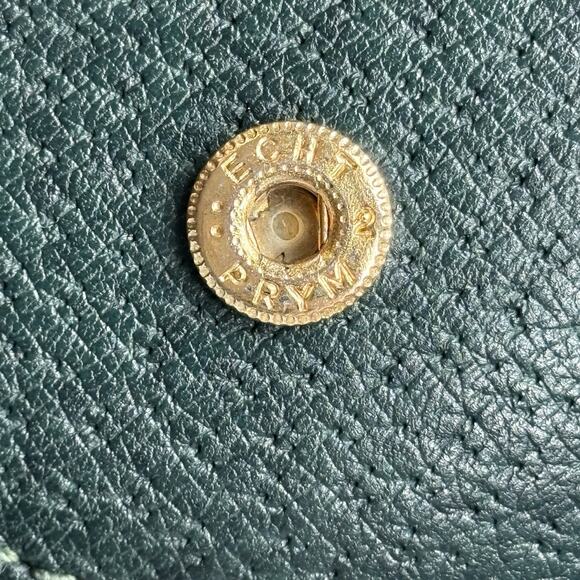 GUCCI Bifold Compact Wallet‎ Leather Dark Green Kiss Lock Horsebit - Picture 16 of 16